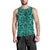 Polynesian Kakau Turtle Turquoise Hawaii Men's Tank Top Turquoise - Polynesian Pride