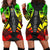 Nauru Hoodie Dress - Polynesian Tattoo Reggae Reggae - Polynesian Pride