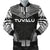 Tuvalu Polynesian Chief Men's Bomber Jacket - Black Version Black - Polynesian Pride