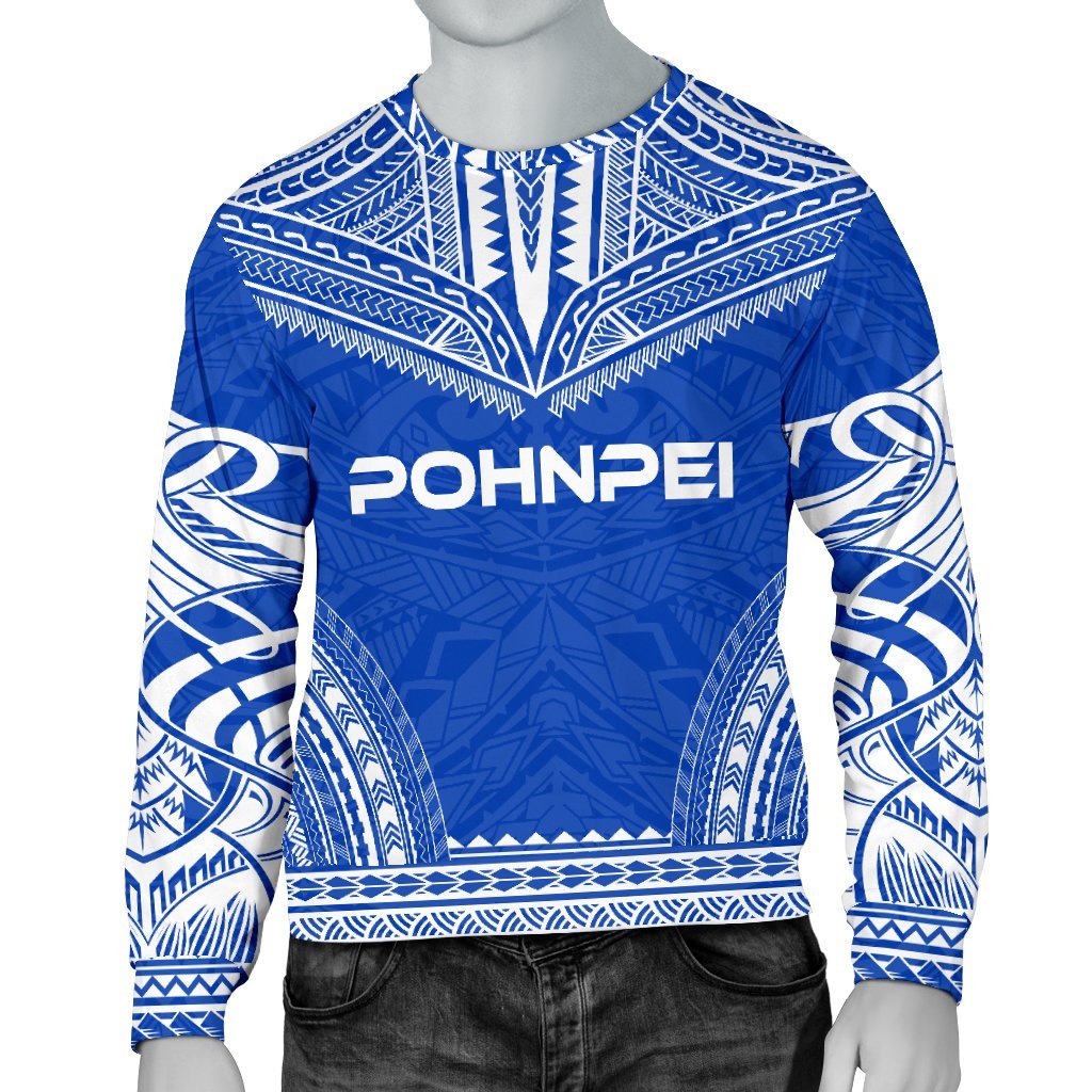 Pohnpei Sweater - Polynesian Chief Flag Version Unisex White - Polynesian Pride