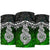 New Zealand Maori Bandana, Poutama Pikorua Double Twist 3-Pack Green - Polynesian Pride