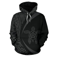 American Samoa Turtle Polynesian Hoodie Circle Style 01 - Polynesian Pride
