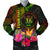 Niue Polynesian Personalised Men's Bomber Jacket - Hibiscus and Banana Leaves Reggae - Polynesian Pride