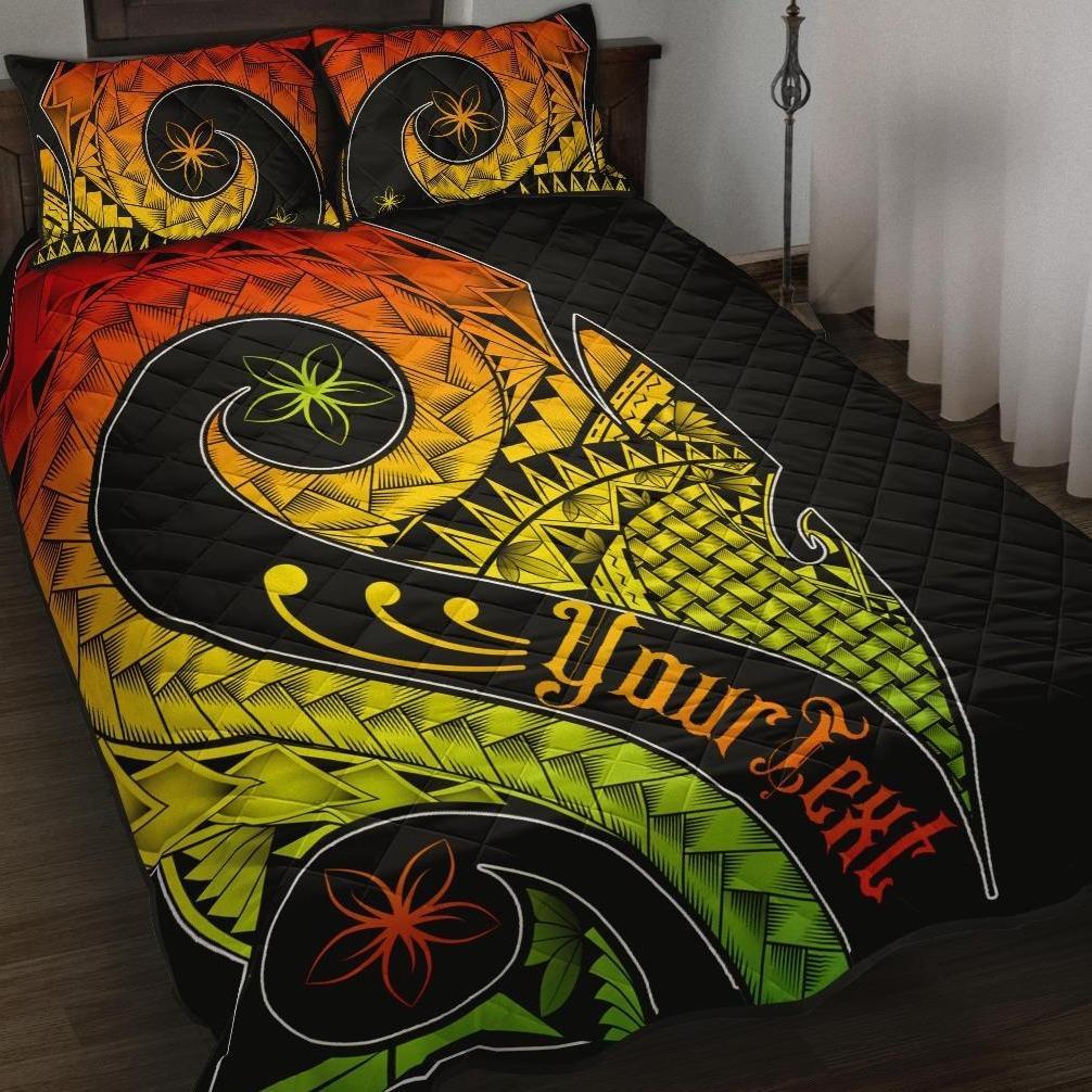 Pohnpei Personalised Quilt Bed Set - Polynesian Decorative Patterns Art - Polynesian Pride