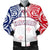 Hawaiian Kanaka Men's Bomber Jacket Flag Nation Demodern White AH White - Polynesian Pride