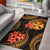 Wallis and Futuna Polynesian Area Rug - Gold Plumeria GOLD - Polynesian Pride