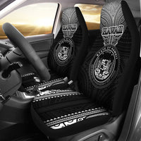 Hawaii Car Seat Covers - Triangle Polynesian Pattern Universal Fit Black - Polynesian Pride