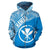 Hawai Zip up Hoodie Hawaii Kanaka Maoli Polynesian Tattoo Blue Version - Polynesian Pride