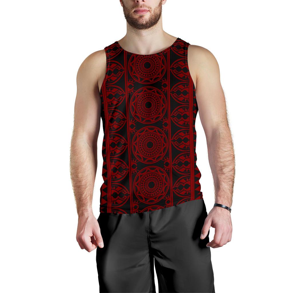 Polynesian Men Tank Top 32 Red-Black - Polynesian Pride