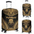 Tuvalu Polynesian Chief Luggage Cover - Gold Version Gold - Polynesian Pride