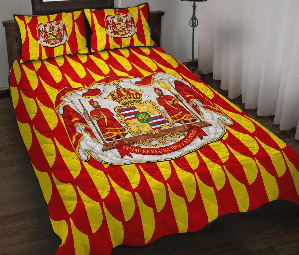 Hawaii Royal Ahu Ula Quilt Bed Set - Polynesian Pride