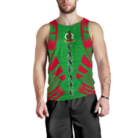 Vanuatu Men Tank Top - Polynesian Tattoo Flag White - Polynesian Pride