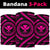 Hawaiian Kanaka Maoli Pink Bandana 3 - Pack - Polynesian Pride