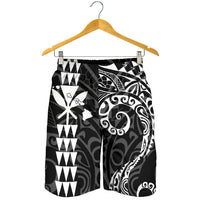 Kanaka Hawaii Map White Polynesian Men's Short - Polynesian Pride