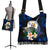 Niue Polynesian Boho Handbag - Turtle With Plumeria Flowers One Style One Size Blue - Polynesian Pride