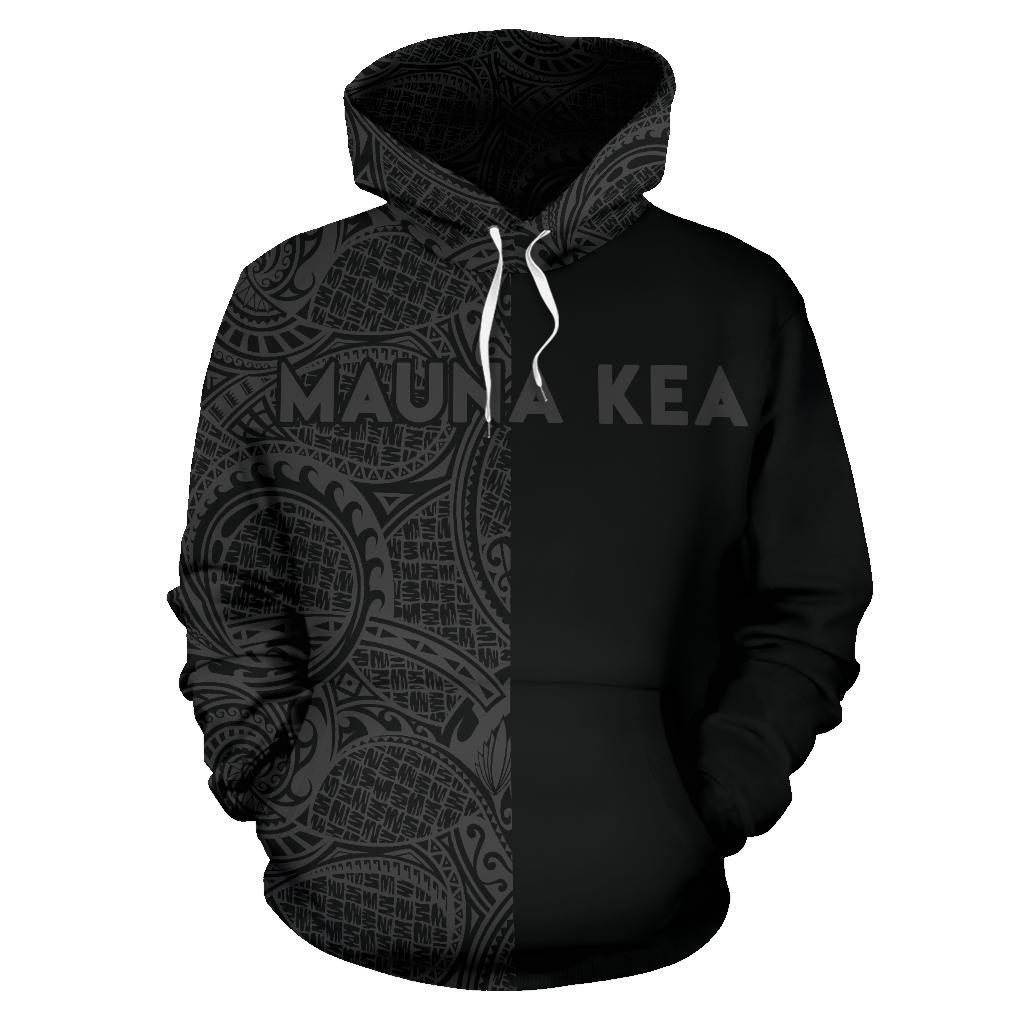 Hawaii Mauna Kea Polynesian Hoodie The Half Grey - Polynesian Pride