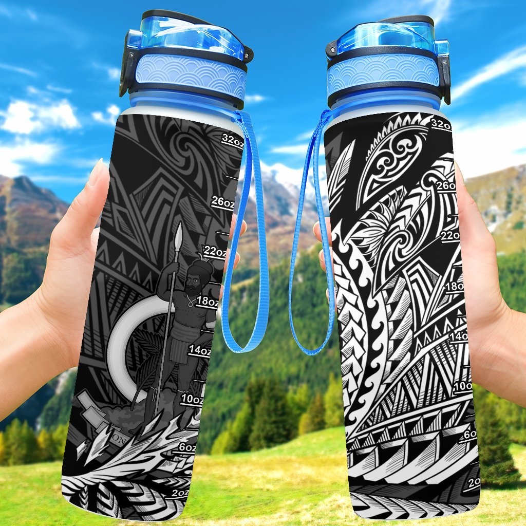 Vanuatu Hydro Tracking Bottle - Wings Style Hydro Tracking Bottle - Vanuatu 32oz Large Black - Polynesian Pride
