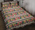 Hawaii Quilt Bed Set Hibiscus Ethnic Mix Tropical Flower AH Black - Polynesian Pride