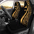Tokelau Car Seat Covers - Gold Polynesian Tentacle Tribal Pattern Universal Fit Gold - Polynesian Pride
