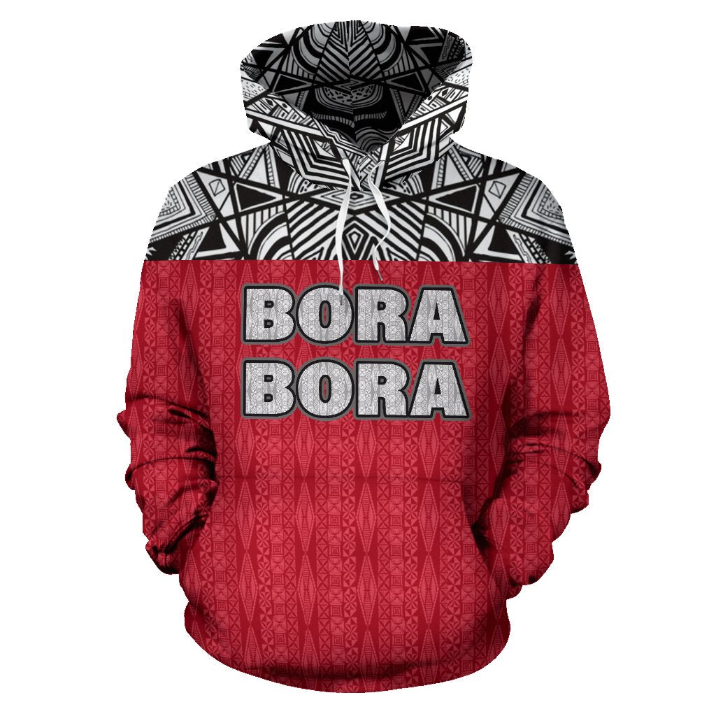 Bora Bora All Over Hoodie Polynesian Hoodie Version - Polynesian Pride