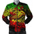 American Samoa Men's Bomber Jacket - Reggae Shark Polynesian Tattoo Reggae - Polynesian Pride