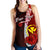 Hawaii Polynesian Custom Personalised Women's Racerback Tank - Coat Of Arm With Hibiscus - Polynesian Pride