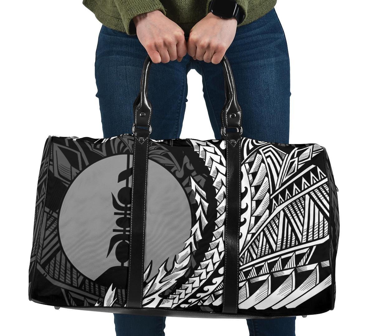 New Caledonia Travel Bag - Custom Personalised Seal Wings Style Travel Bag - Black - New Caledonia One size Black - Polynesian Pride