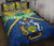 Solomon Islands Quilt Bed Set Simple Coat Of Arms Rugby Blue - Polynesian Pride