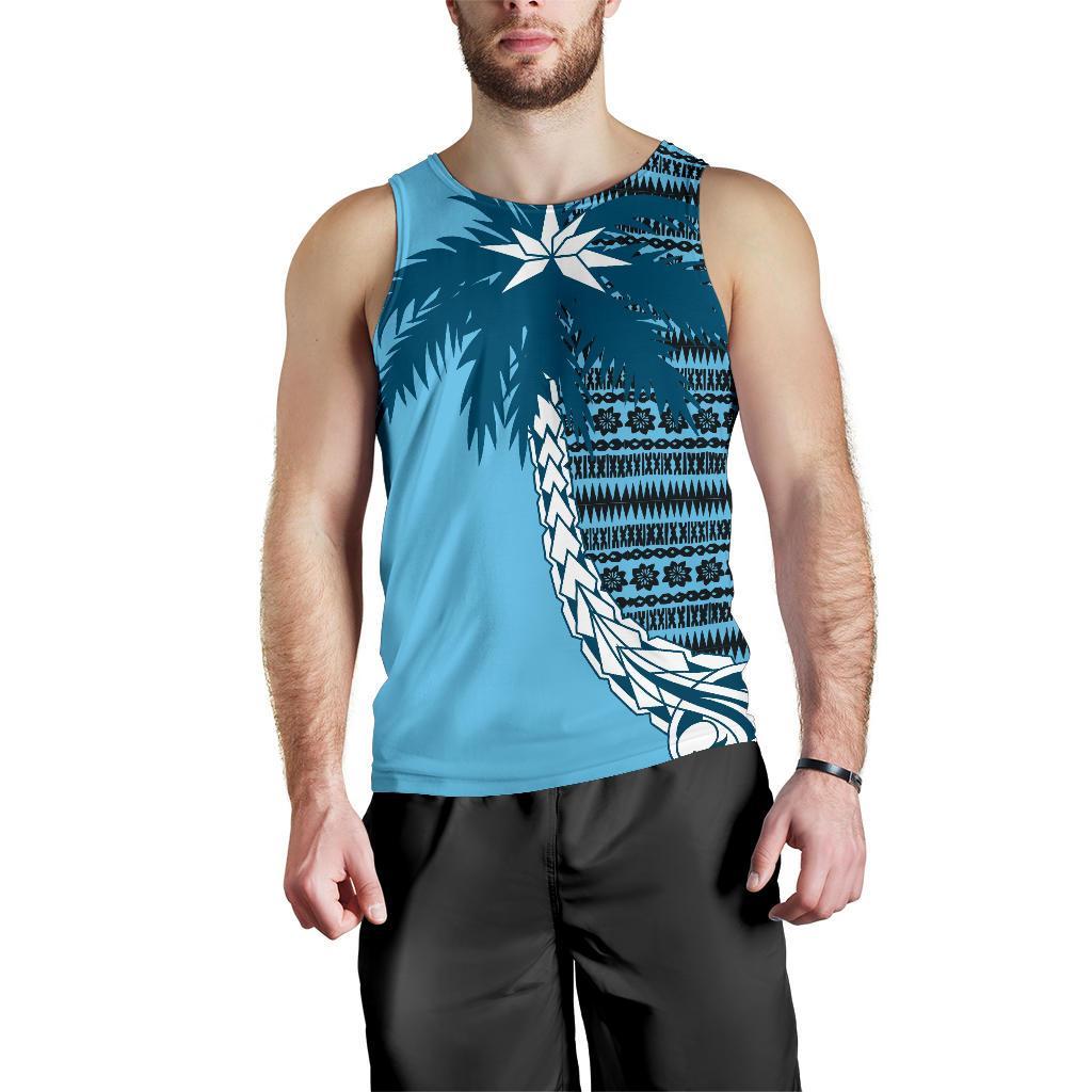 Fiji Tapa Men's Tank Top A02 - Polynesian Pride