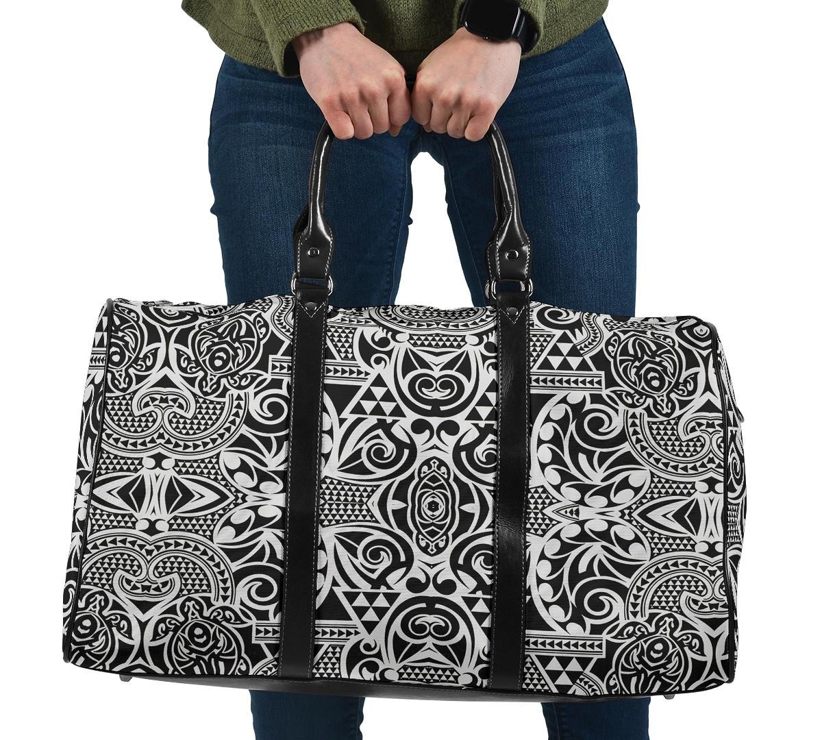 Polynesian Kakau Turtle Hawaii Travel Bag Travel Bag One size Violet - Polynesian Pride