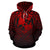 Tonga All Over Hoodie Lift up Red - Polynesian Pride