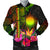 Marshall Islands Polynesian Men's Bomber jacket - Hibiscus and Banana Leaves Reggae - Polynesian Pride