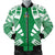 Norfolk Island Men Bomber Jackets - Polynesian Tattoo Flag White - Polynesian Pride