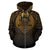 Tuvalu All Over Zip up Hoodie Lift up Gold - Polynesian Pride