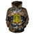 Honu Polynesian Gold Hawaii Turtle Hoodie - Polynesian Pride