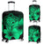 Hawaii Hibiscus Luggage Cover - Turtle Map - Pastel Green Green - Polynesian Pride