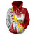 Tonga Hoodie Tonga Flag Coat of Arms With Polynesian Tattoo Style K13 - Polynesian Pride