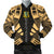 Tuvalu Men Bomber Jackets - Polynesian Tattoo Gold Gold - Polynesian Pride