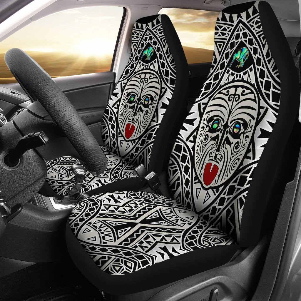 Integrity Maori Ta Moko Car Seat Covers Kiwi and Paua Universal Fit Art - Polynesian Pride