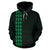 Polynesian Kakau Anchor Hibiscus Hawaii Custom Hoodie Green - Polynesian Pride