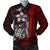 Federated States of Micronesia Men's Bomber Jackets Red - Turtle With Hook Red - Polynesian Pride