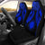 Northern Mariana Islands Polynesian Car Seat Covers Pride Seal And Hibiscus Blue Universal Fit Blue - Polynesian Pride