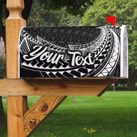 Chuuk State Mailbox Cover - Custom Personalised Tropical Flowers Style Mailbox Cover - Chuuk State Black - Polynesian Pride