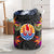 French Polynesia Laundry Basket Hibiscus Polynesian Pattern Laundry Basket One Size Black - Polynesian Pride