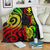 Polynesian Hawaii Premium Blanket - Reggae Tentacle Turtle White - Polynesian Pride