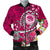 FSM Men's Bomber Jacket - Turtle Plumeria (PINK) - Polynesian Pride