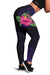 Hawaii Hibiscus Polynesian Kakau Purple Legging - Dry Style - AH Pink - Polynesian Pride