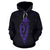 Polynesian Fish Hook Kanaka Map of Hawaii Hoodie Purple - Polynesian Pride