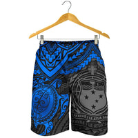 Samoa Polynesian Shorts (Men) - Blue Turtle - Polynesian Pride