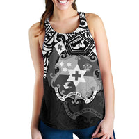 Tonga Polynesian Women's Racerback Tank - Tongan Pride (White) White - Polynesian Pride